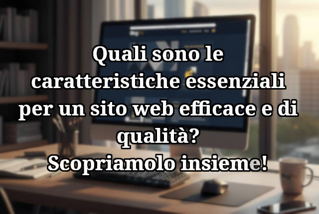 Scopriamo insieme le caratteristiche essenziali per un sito web efficace e di qualità