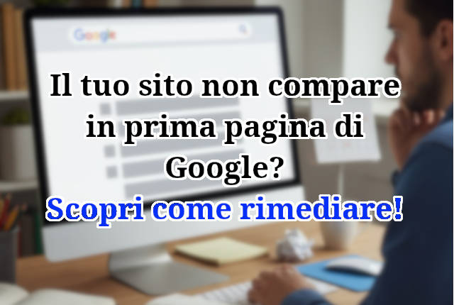 Il tuo sito non compare in prima pagina di Google? Ecco come fare!