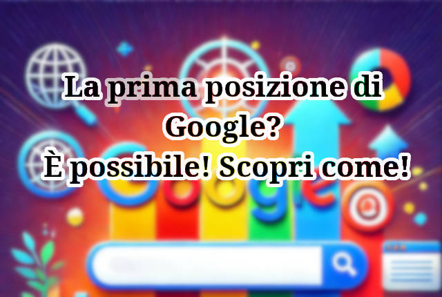 Raggiungere la prima posizione di Google!