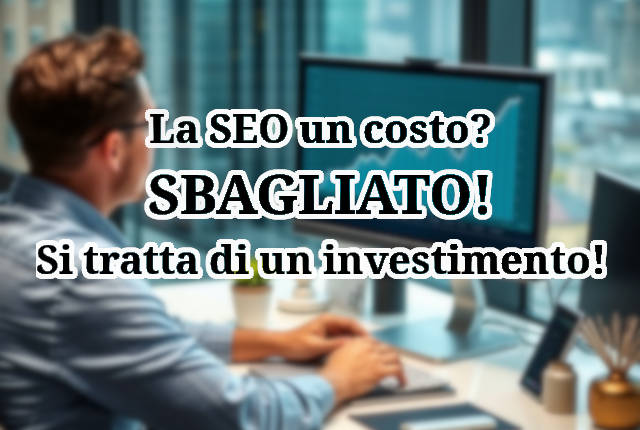 La SEO è un ottimo investimento a medio lungo termine e non un costo.